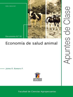 cover image of Economía de salud animal